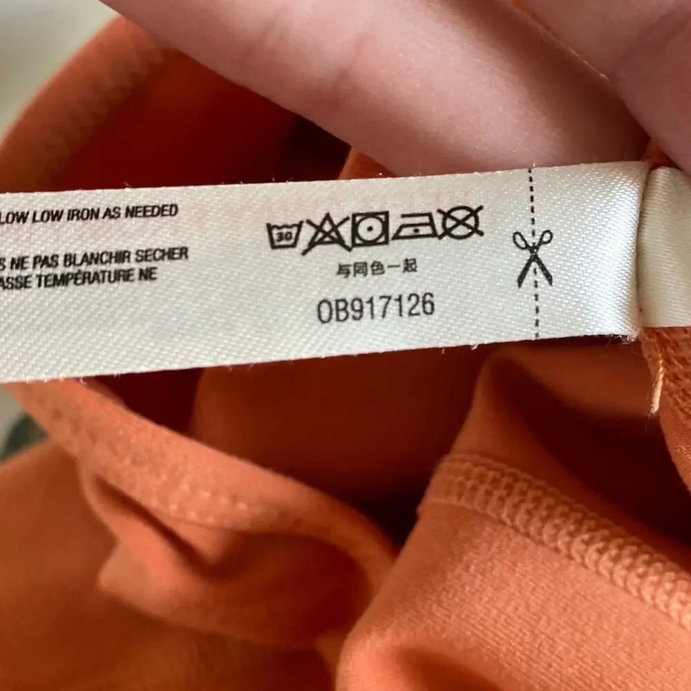 FREE PEOPLE Movement Side to Side Jumpsuit Athletic Size Medium Orange Active